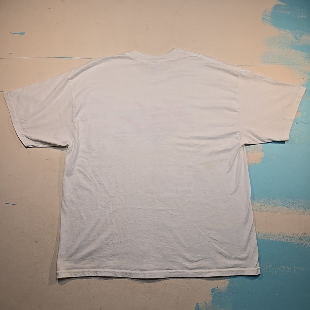 VTG 90s XL Ladies Workout Express T-Shirt Single Stitch Neon Gym 50/50 Hanes Tee - Picture 7 of 10